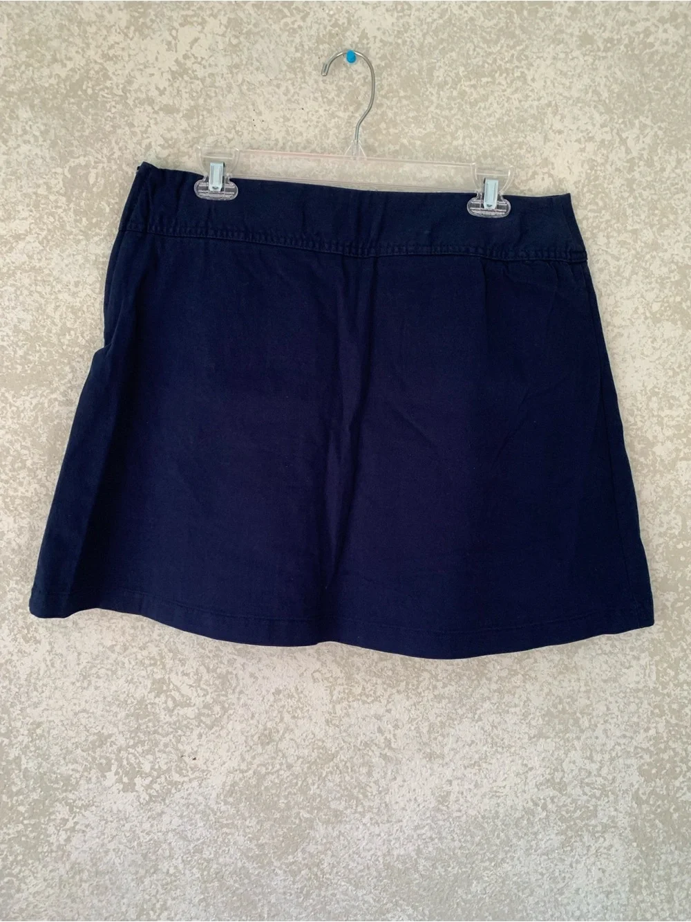 Childrens Place Girls Navy Blue Pleated School Uniform Skort Size 18 Adjustable